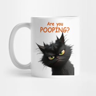 Angus the Cat - Are You Pooping! Mug